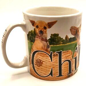 Chihuahua Dog Coffee Cup Mug Raised Embossed 3D Lettering Large Americaware 2014